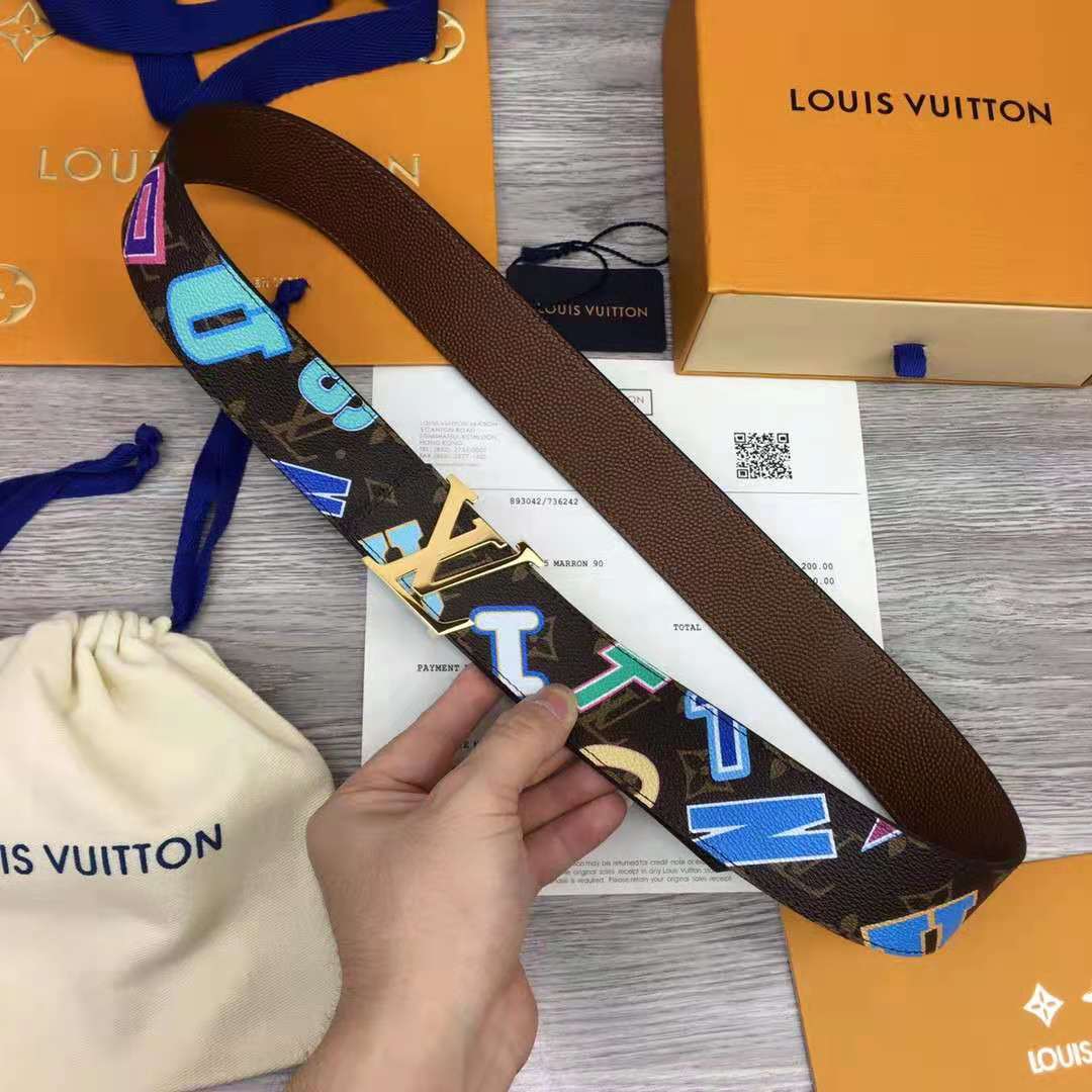 Louis Vuitton X NBA Initiales 40MM Reversible Belt - DesignerGu