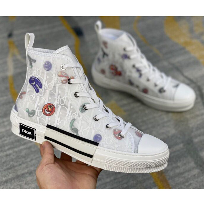 Dior B23 Dior And Kenny Scharf High-Top Sneaker - DesignerGu