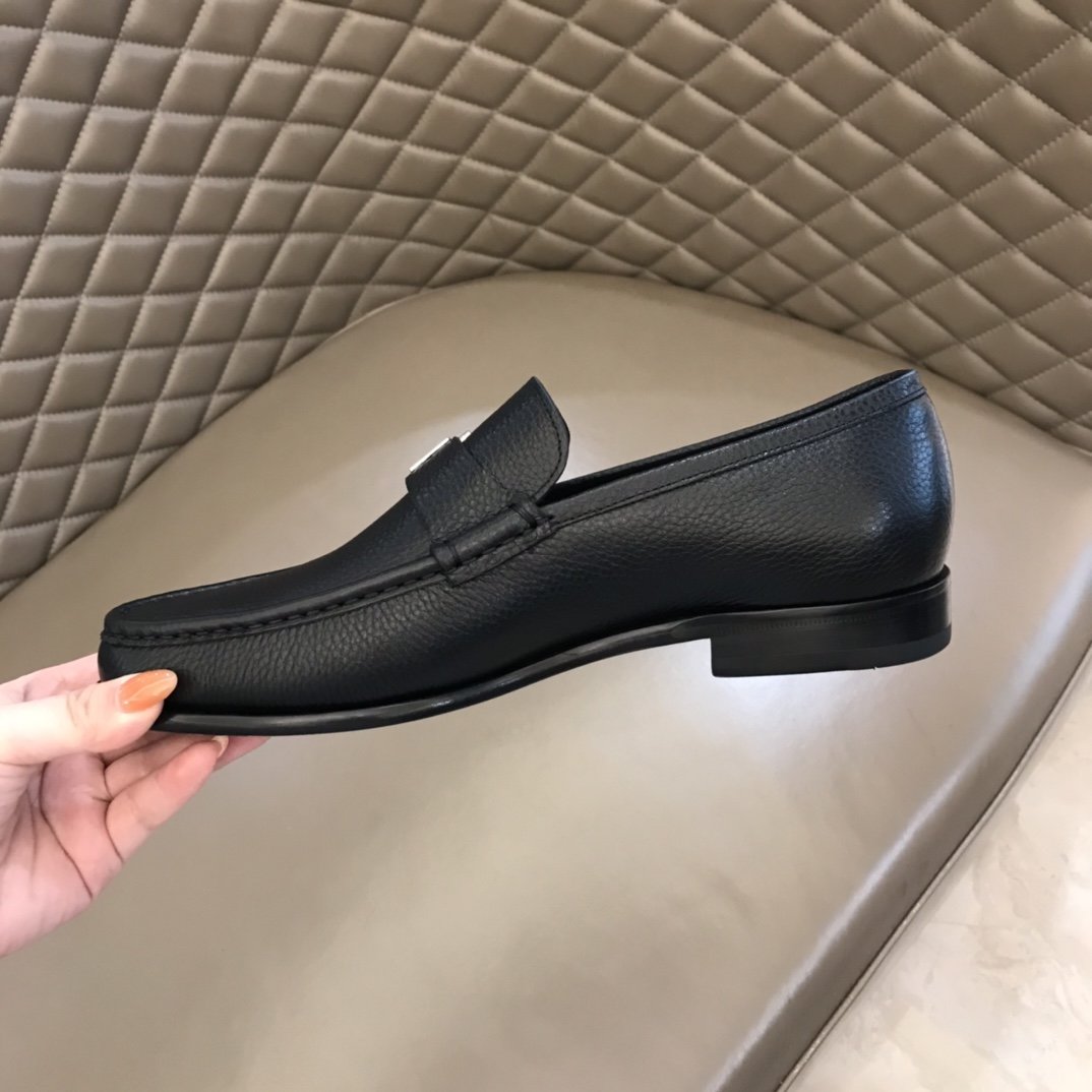 Ferragamo Black Shoes - DesignerGu