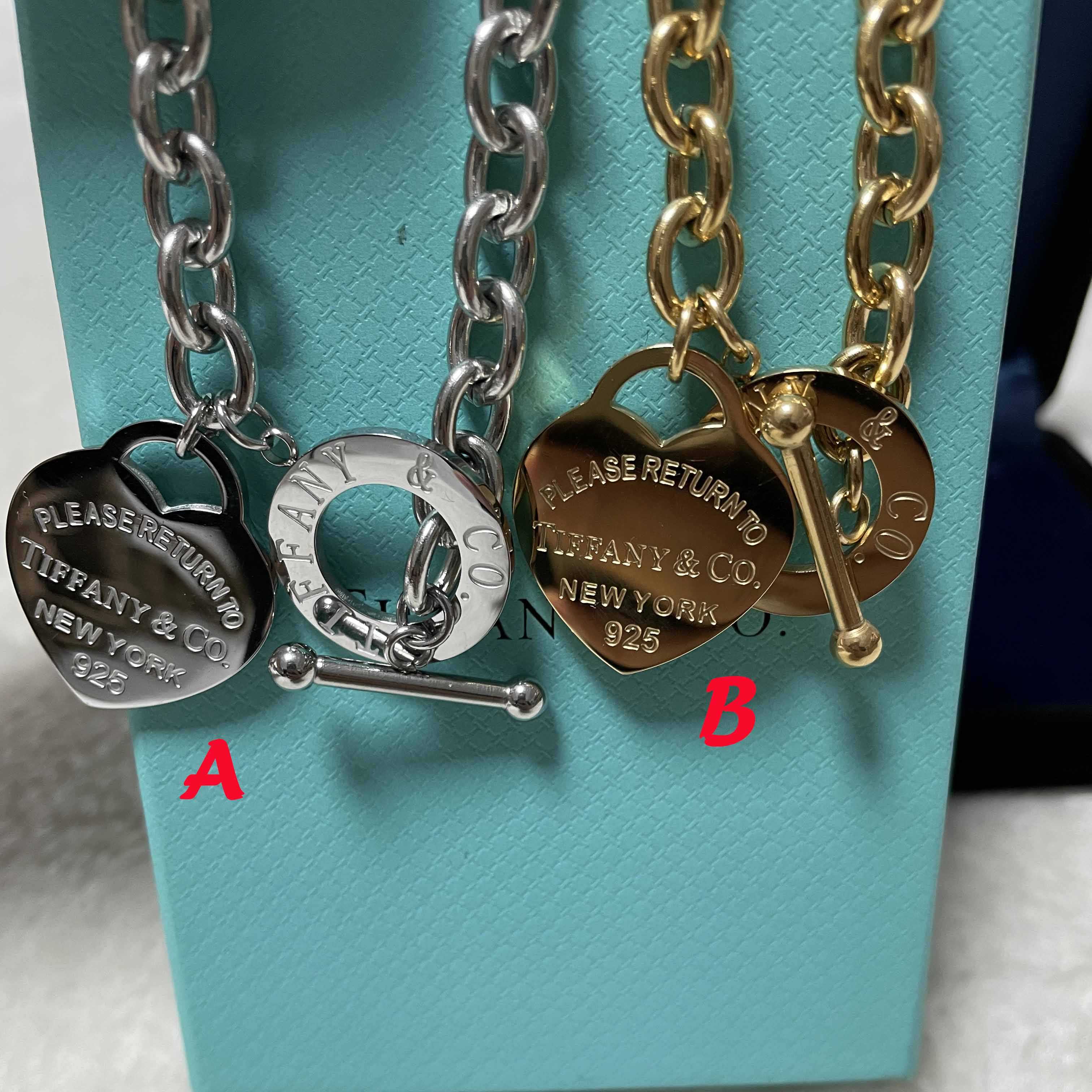 Tiffany&CO Heart-shaped Lock Bracelet - DesignerGu