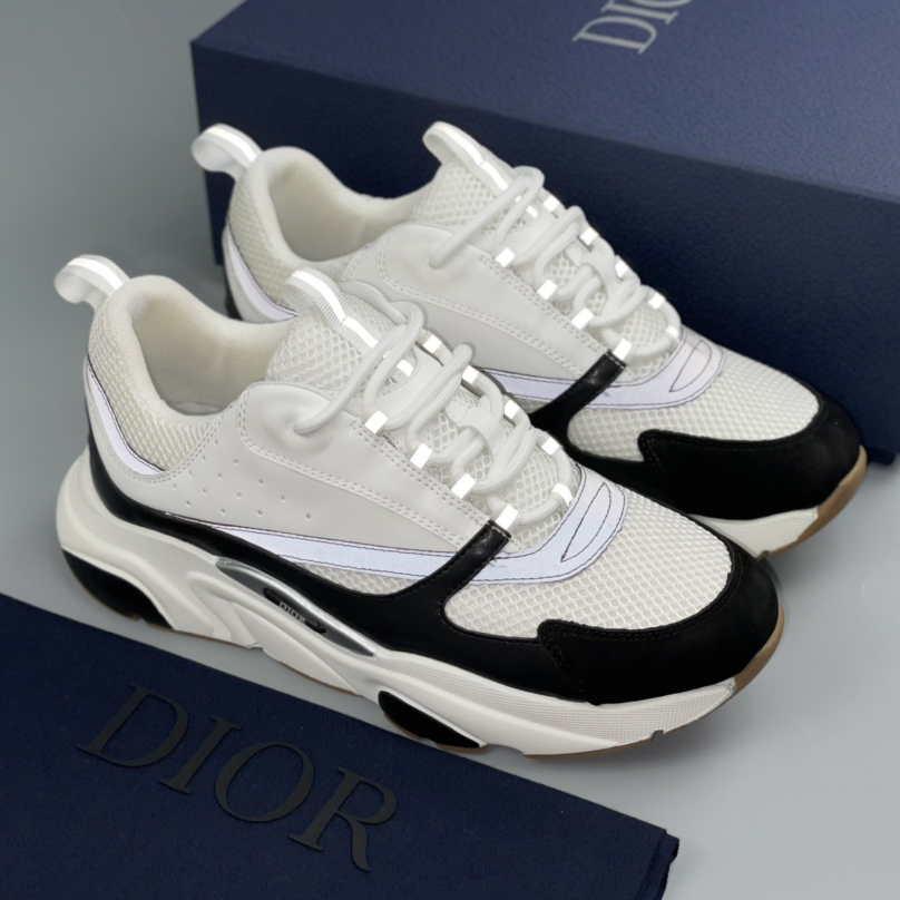 Dior B22 Sneaker White Black - DesignerGu