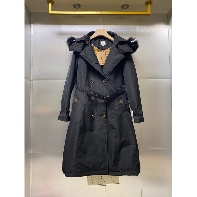 Burberry Belted Double-Breasted Quilted Shell Down Coat - DesignerGu