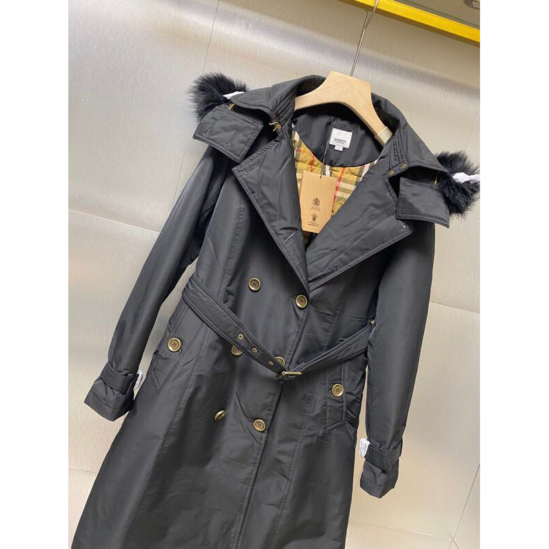 Burberry Belted Double-Breasted Quilted Shell Down Coat - DesignerGu