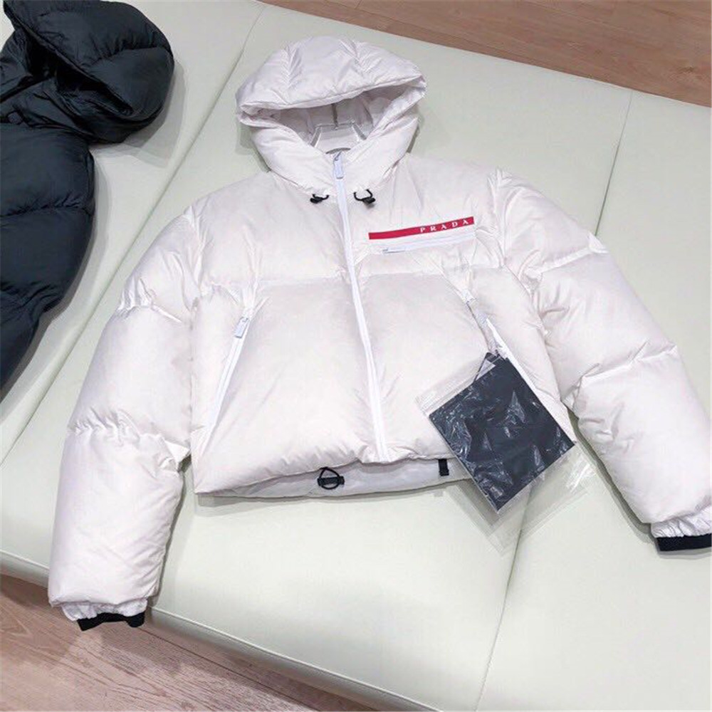 Prada Linea Rossa HX021 Bonded Puffer Jacket(White) - DesignerGu