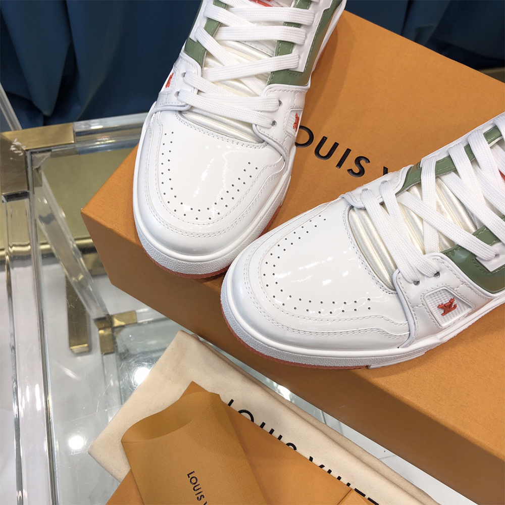 Louis Vuitton Trainer Sneaker White - DesignerGu