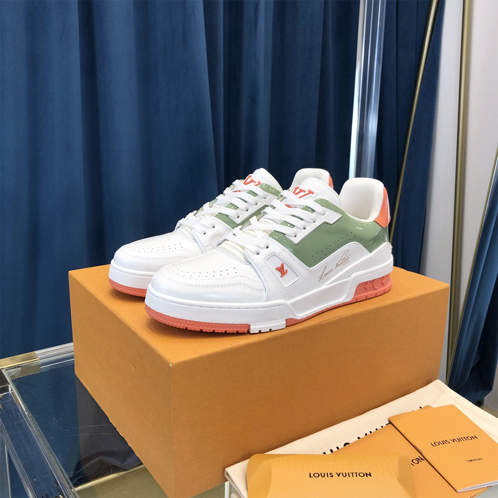 Louis Vuitton Trainer Sneaker White - DesignerGu