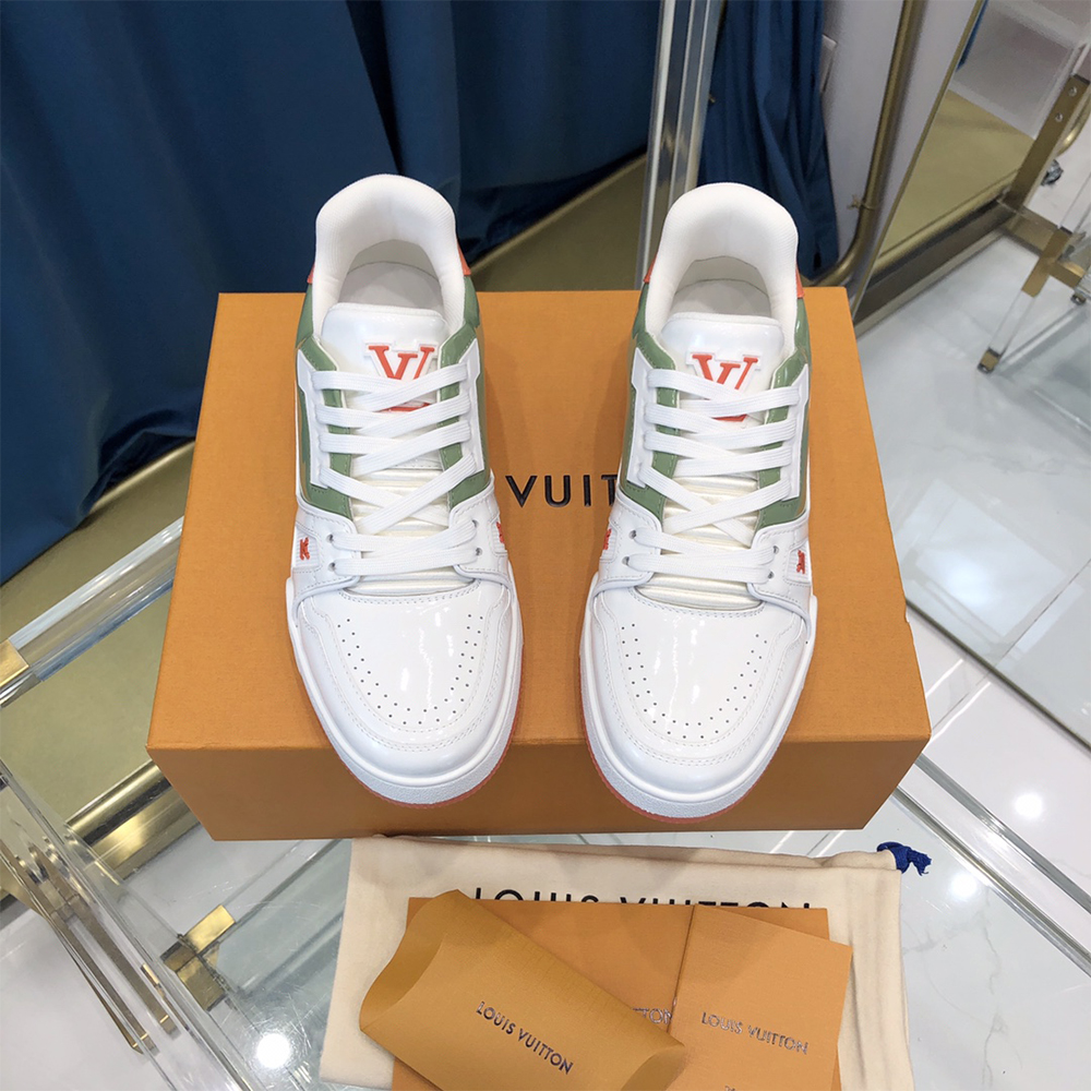 Louis Vuitton Trainer Sneaker White - DesignerGu