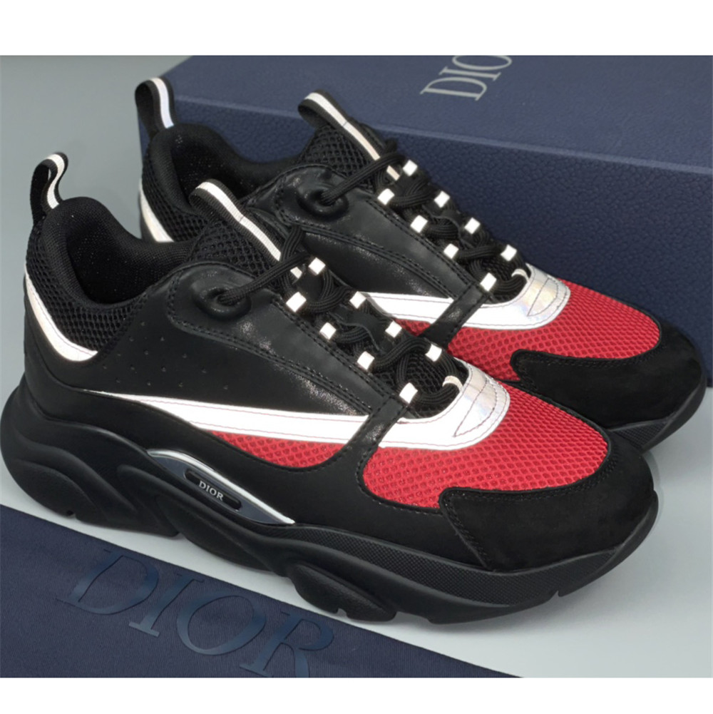 Dior B22 Low-top Sneaker In Black&Red - DesignerGu