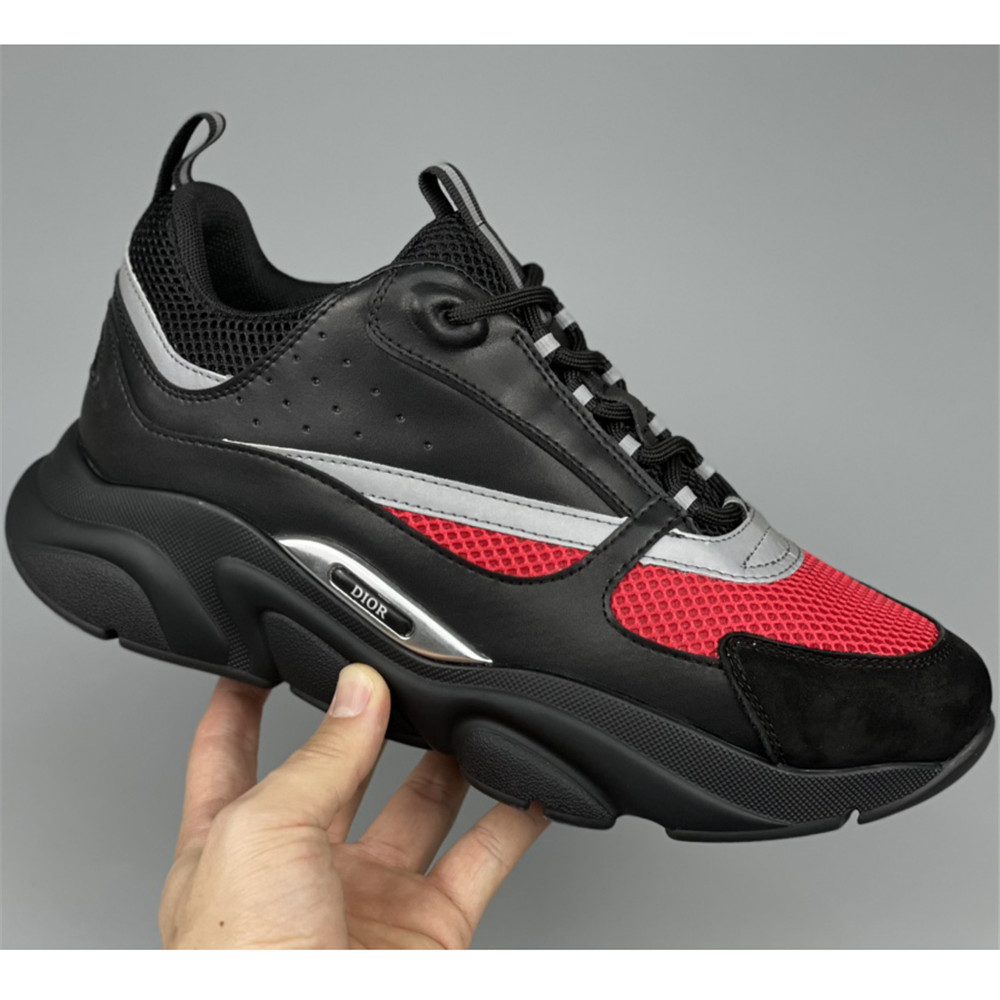 Dior B22 Low-top Sneaker In Black&Red - DesignerGu