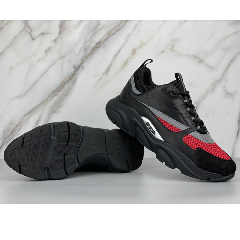 Dior B22 Low-top Sneaker In Black&Red - DesignerGu