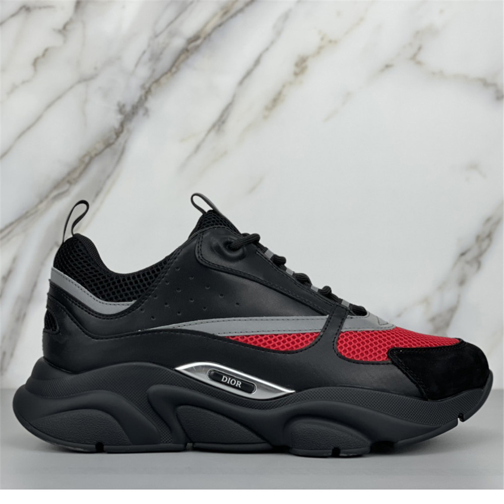 Dior B22 Low-top Sneaker In Black&Red - DesignerGu