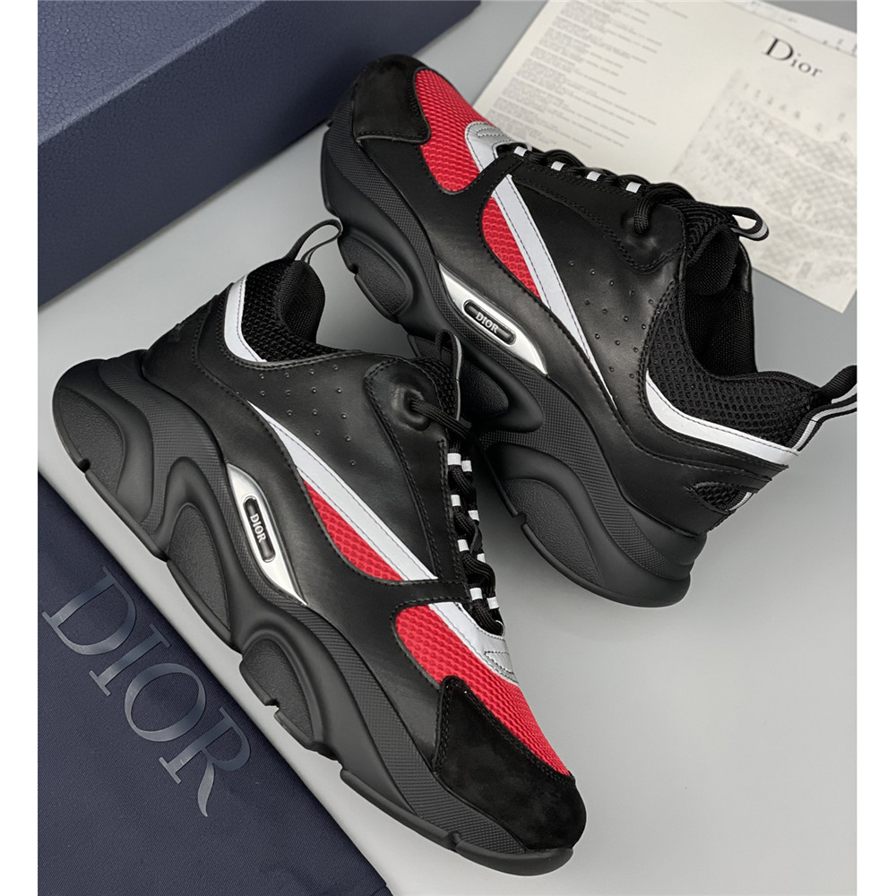 Dior B22 Low-top Sneaker In Black&Red - DesignerGu