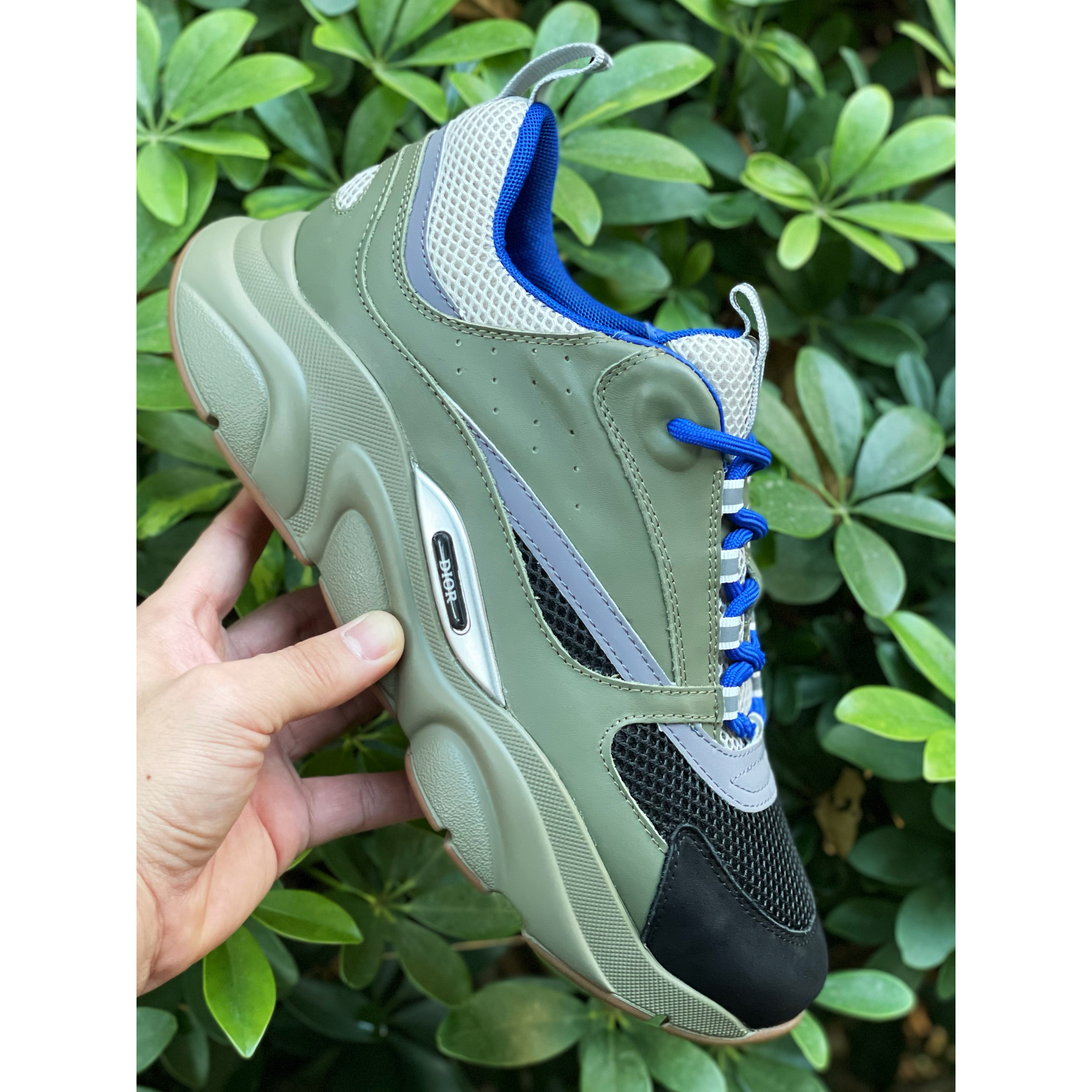 Dior B22 Low-top Sneaker In Green&Blue - DesignerGu