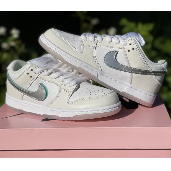 Diamond X Nike SB Dunk Low "White" - DesignerGu