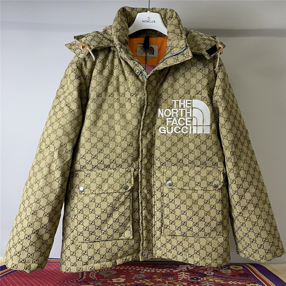 Gucci x The North Face Coat(Grey Zip) - DesignerGu
