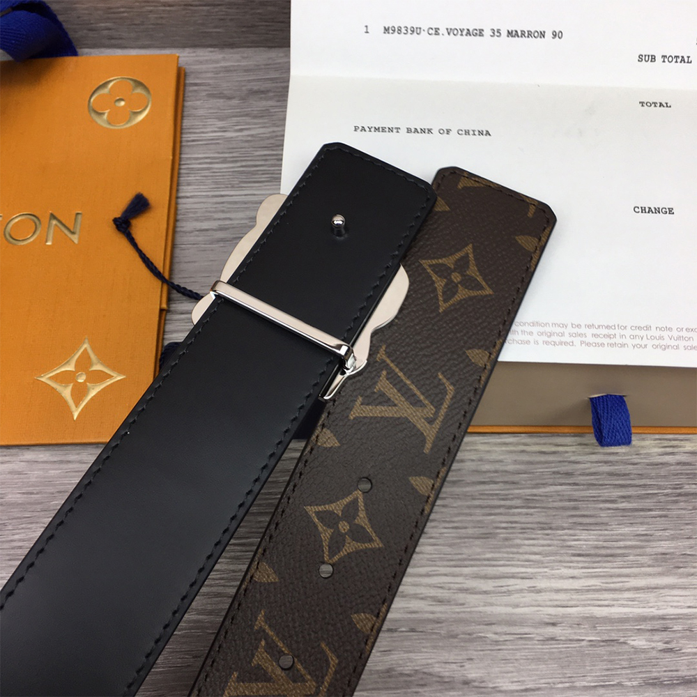 Louis Vuitton Tiger 40MM Belt Brown - DesignerGu