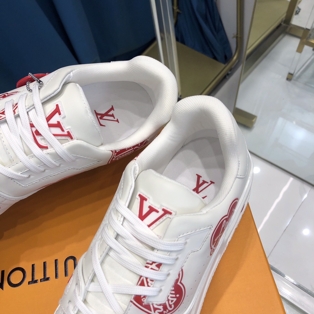 Louis Vuitton Trainer Sneaker Nigo Lv Made White - DesignerGu