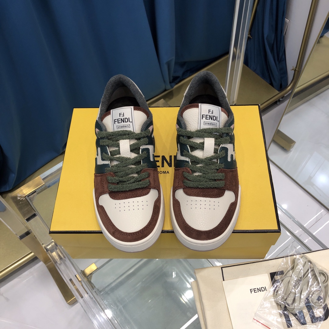 Fendi Match Suede Low-tops(Upon UK Size) - DesignerGu