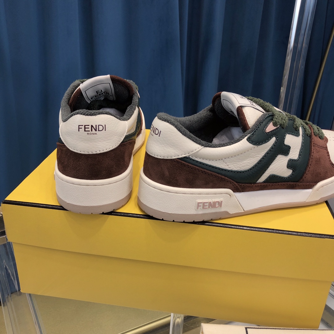 Fendi Match Suede Low-tops(Upon UK Size) - DesignerGu