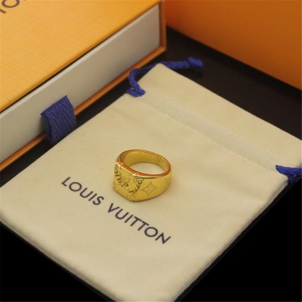 Louis Vuitton Logo Ring - DesignerGu