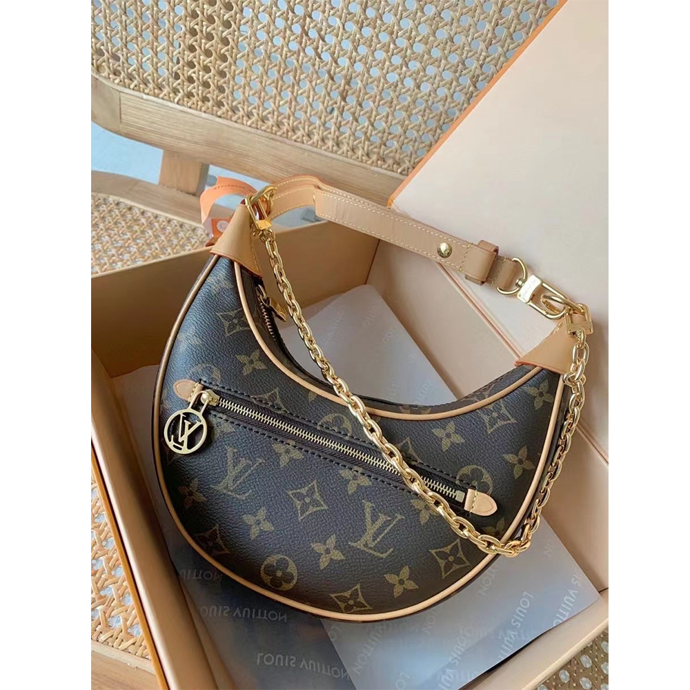 Louis Vuitton Monogram Coated Canvas Loop  Handbag - DesignerGu