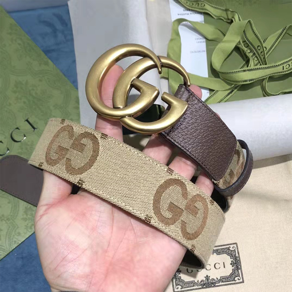 Gucci Jumbo GG Marmont Wide Belt - DesignerGu