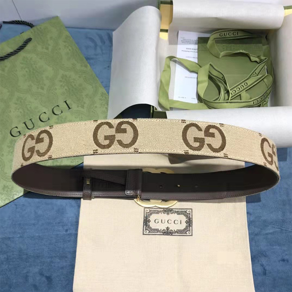 Gucci Jumbo GG Marmont Wide Belt - DesignerGu