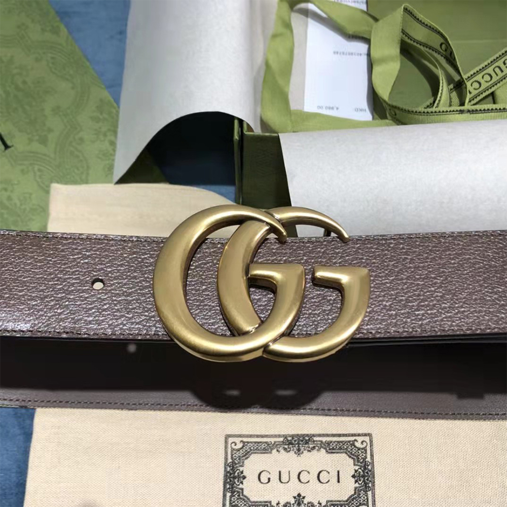 Gucci Jumbo GG Marmont Wide Belt - DesignerGu