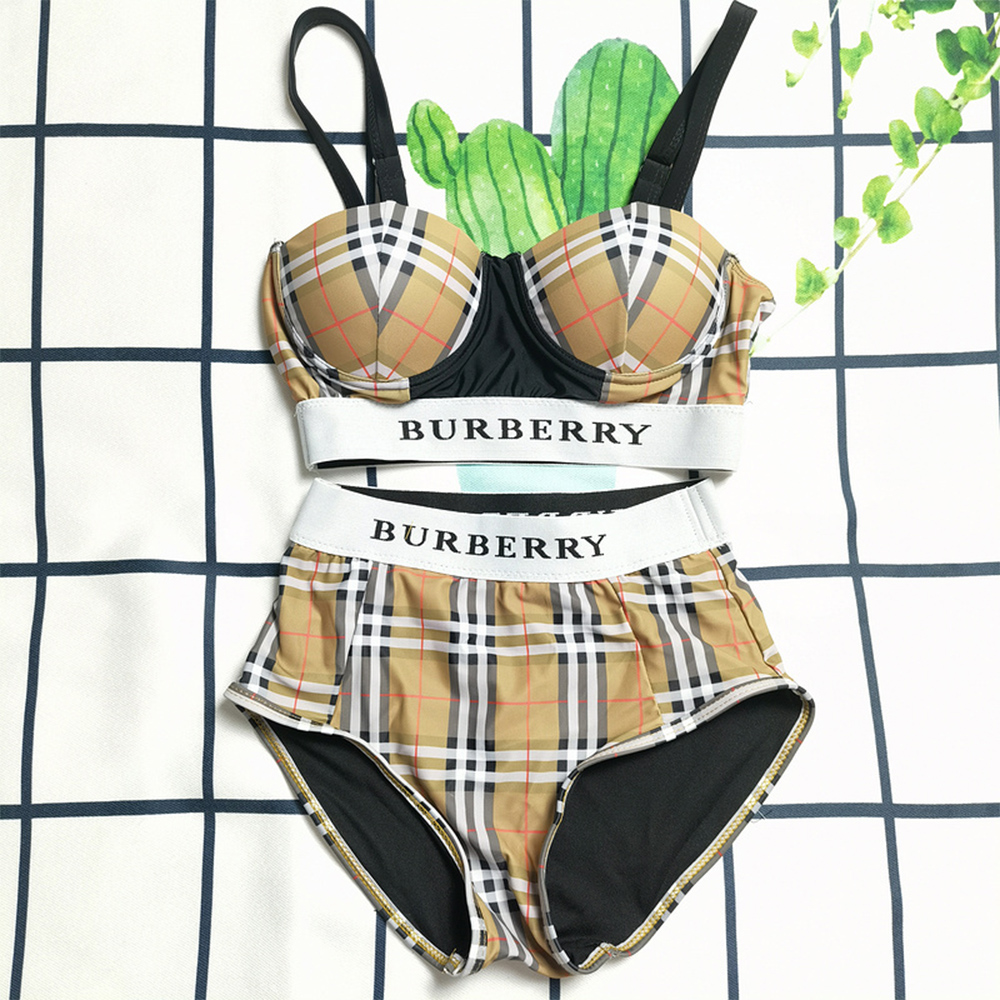 Burberry Vintage Check Two-Pieces Swimsuit - DesignerGu