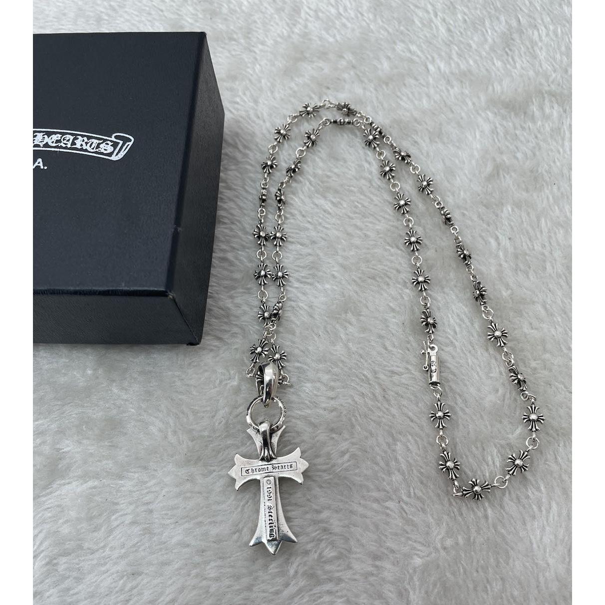 Chrome Heart Cross Necklace - DesignerGu