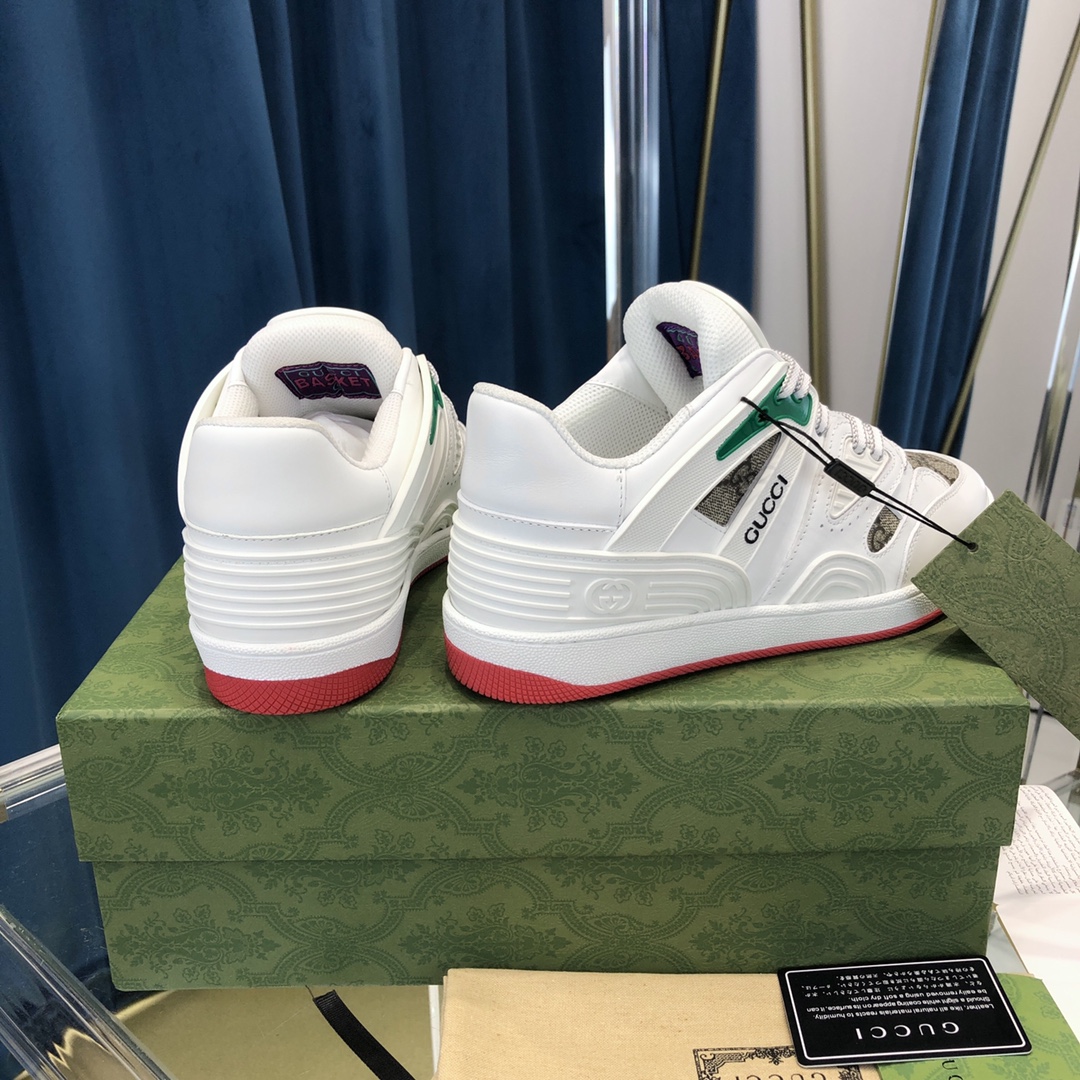 Gucci  Men's Gucci  Basket sneaker with lnterlocking G  - DesignerGu