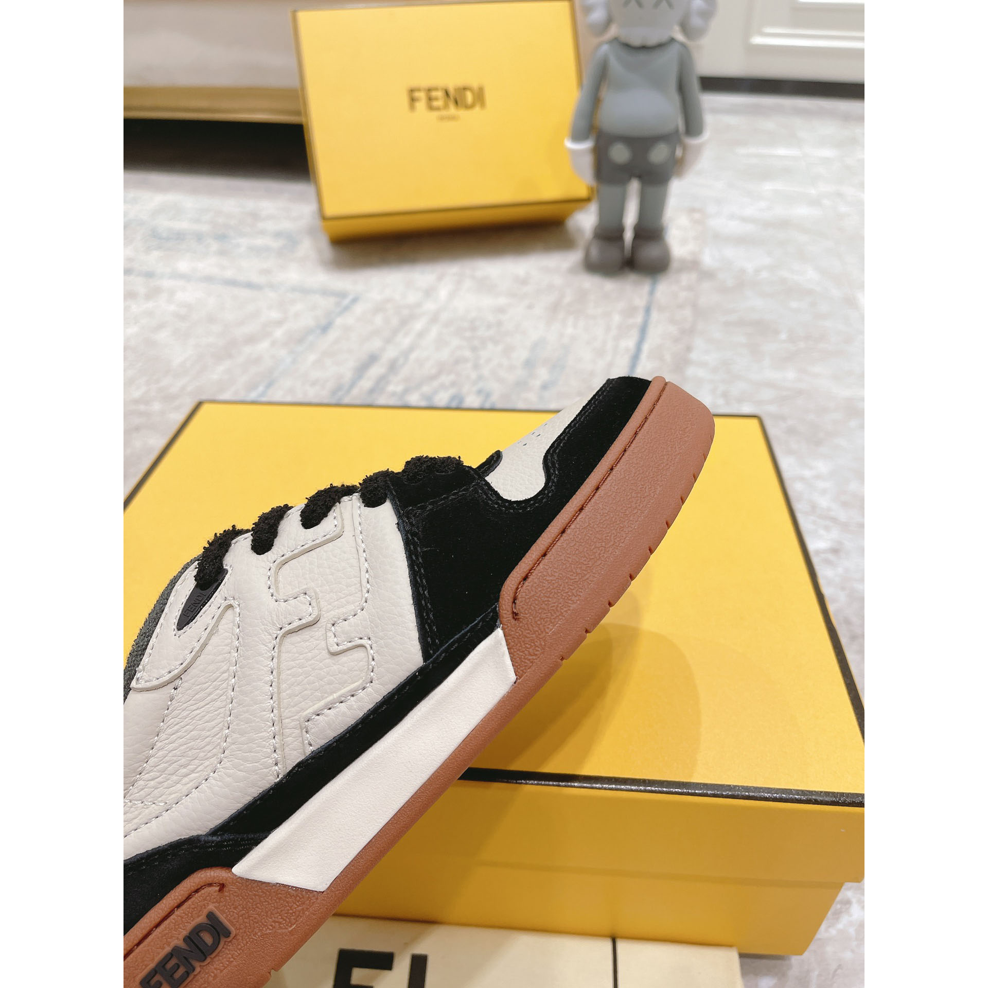 Fendi Match Beige Suede Low-tops(upon uk size) - DesignerGu