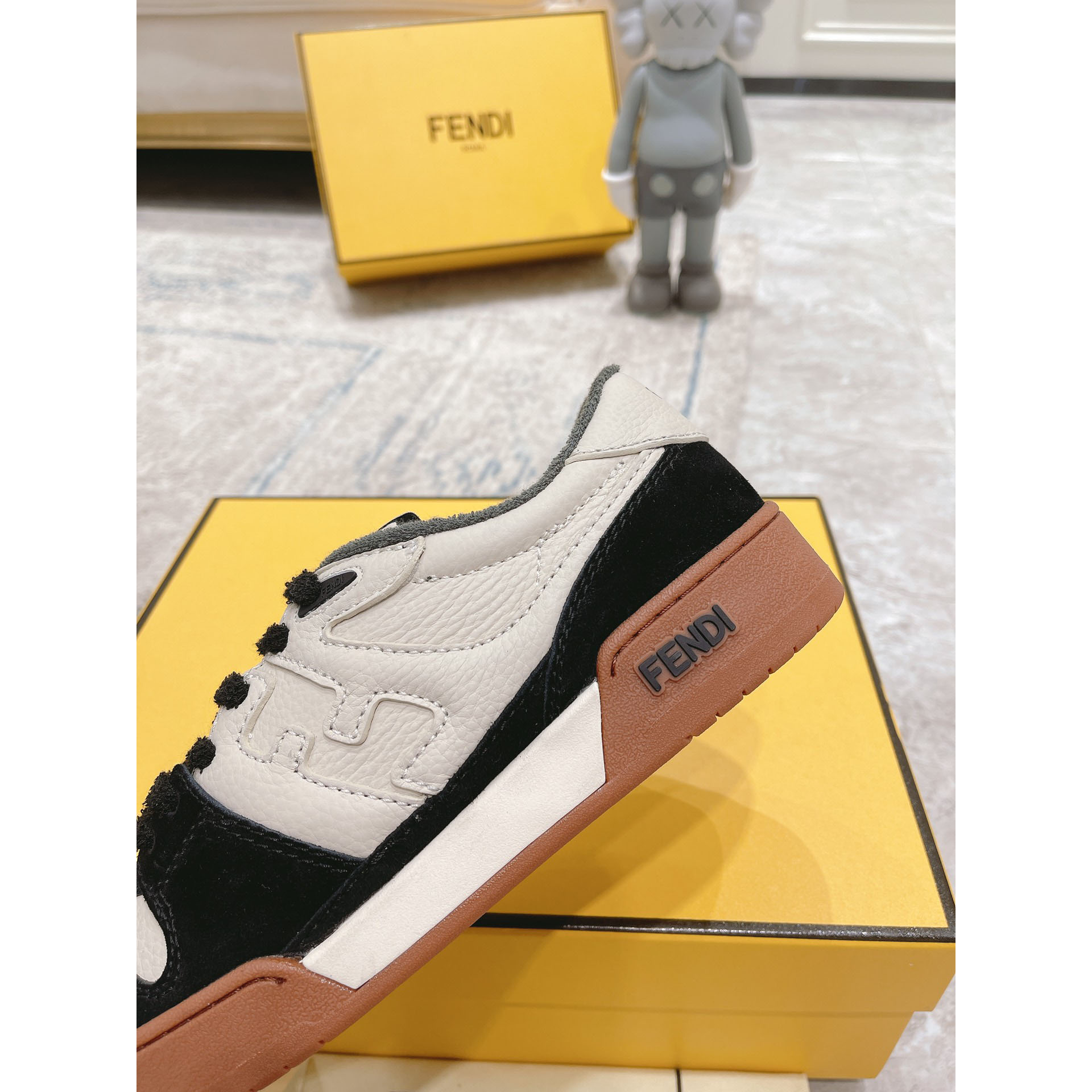 Fendi Match Beige Suede Low-tops(upon uk size) - DesignerGu