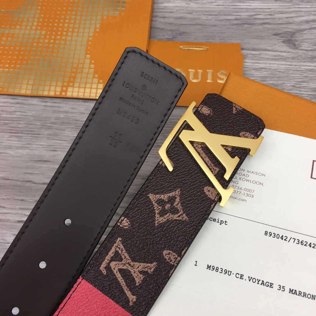 Louis Vuitton Shape 40MM Reversible Belt - DesignerGu