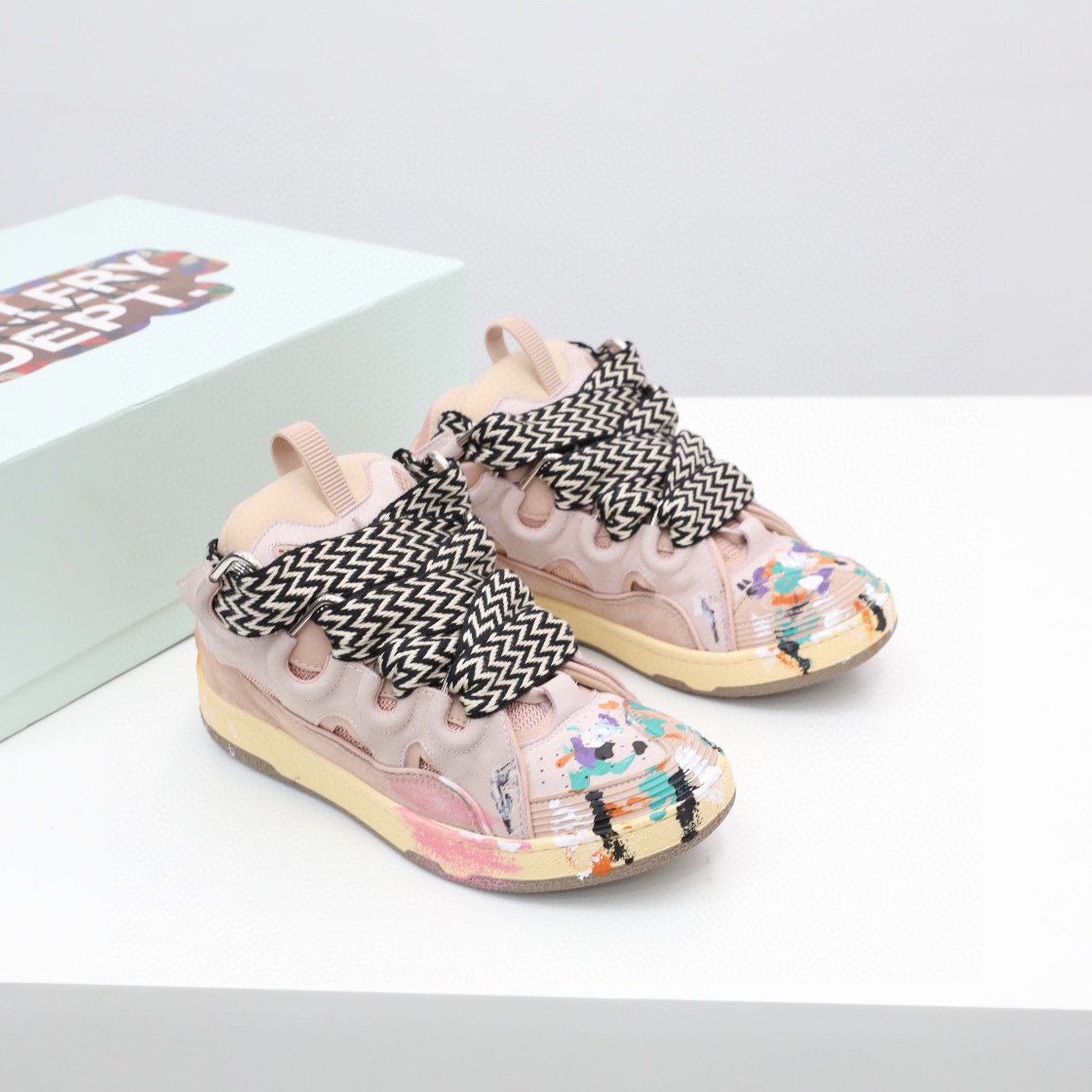 Lanvin X  Gallery Dept. Curb Sneaker Pink - DesignerGu