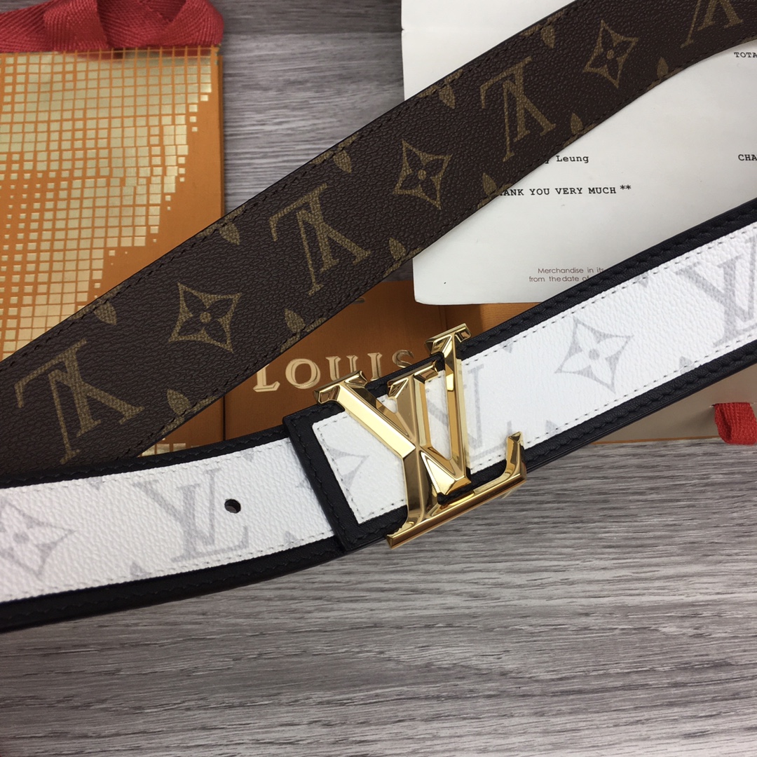 Louis Vuitton Shape 40MM Reversible Belt - DesignerGu