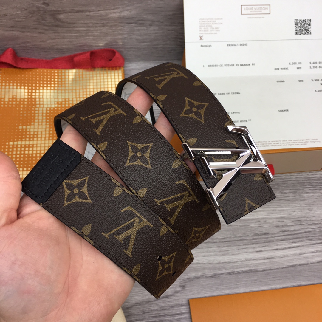 Louis Vuitton Shape 40MM Reversible Belt - DesignerGu