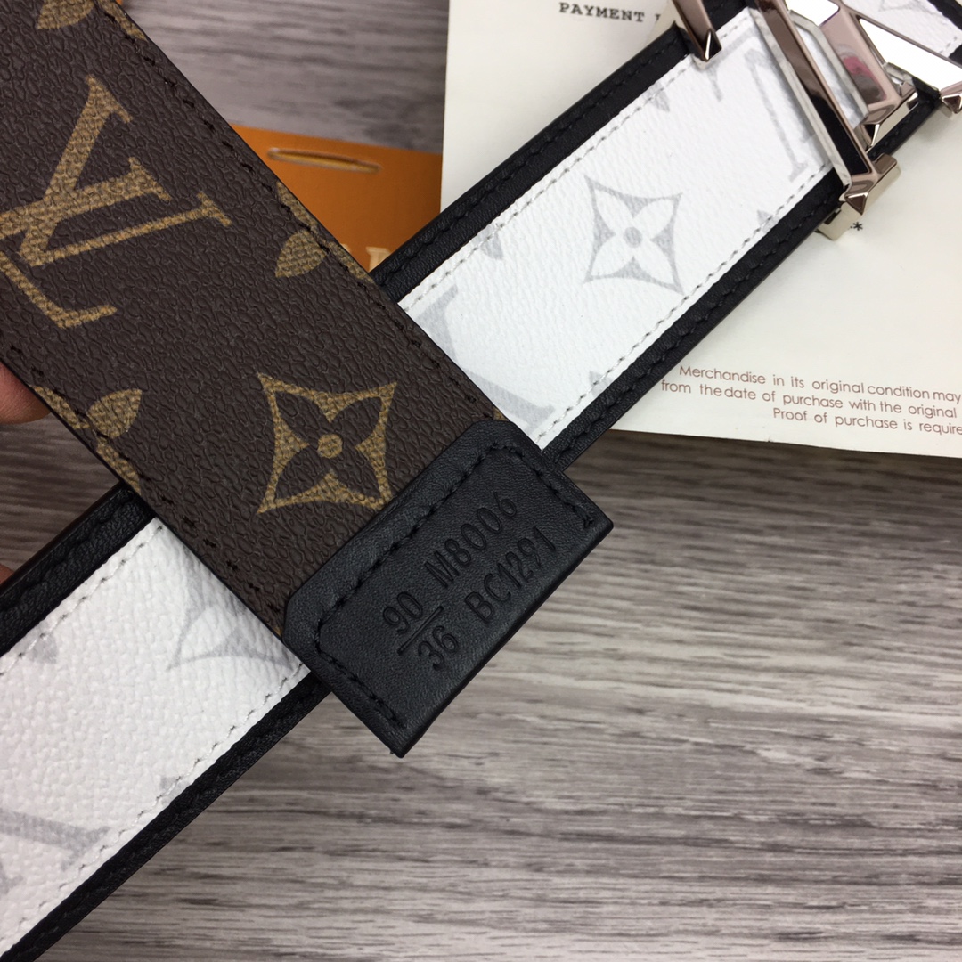 Louis Vuitton Shape 40MM Reversible Belt - DesignerGu