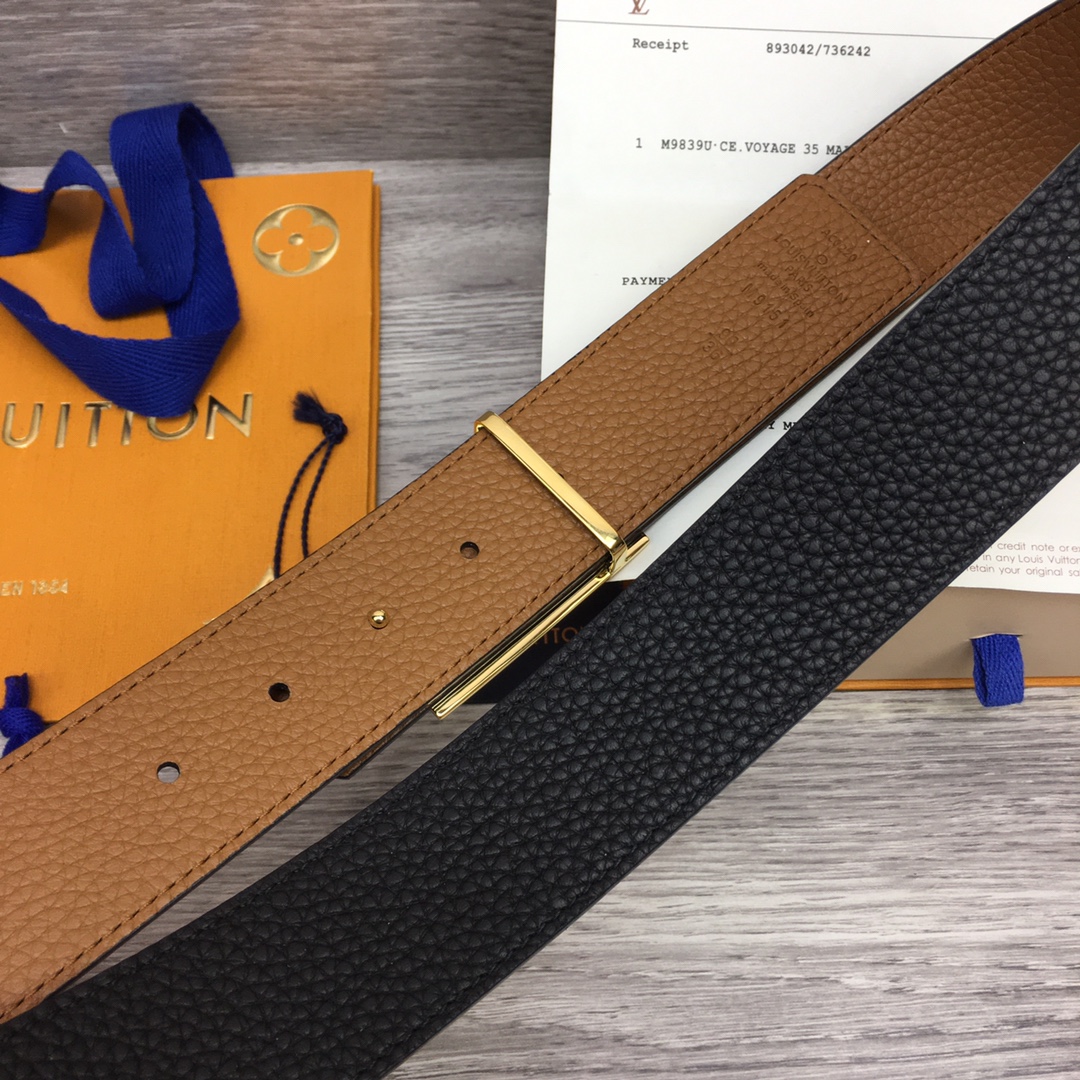 Louis Vuitton Shape 40MM Reversible Belt - DesignerGu