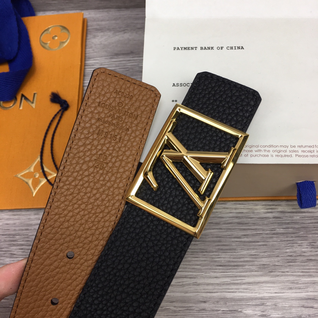 Louis Vuitton Shape 40MM Reversible Belt - DesignerGu