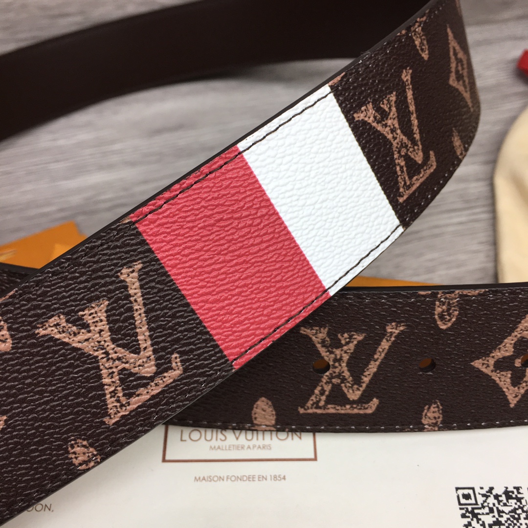 Louis Vuitton Shape 40MM Reversible Belt - DesignerGu