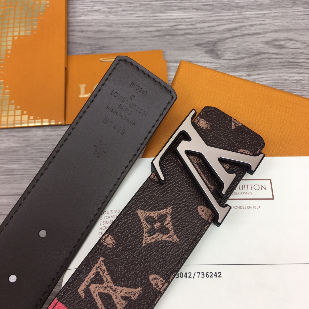 Louis Vuitton Shape 40MM Reversible Belt - DesignerGu