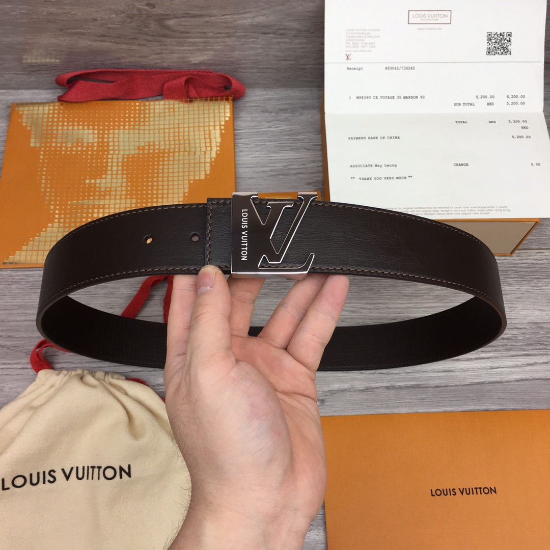 Louis Vuitton Shape 40MM Reversible Belt - DesignerGu