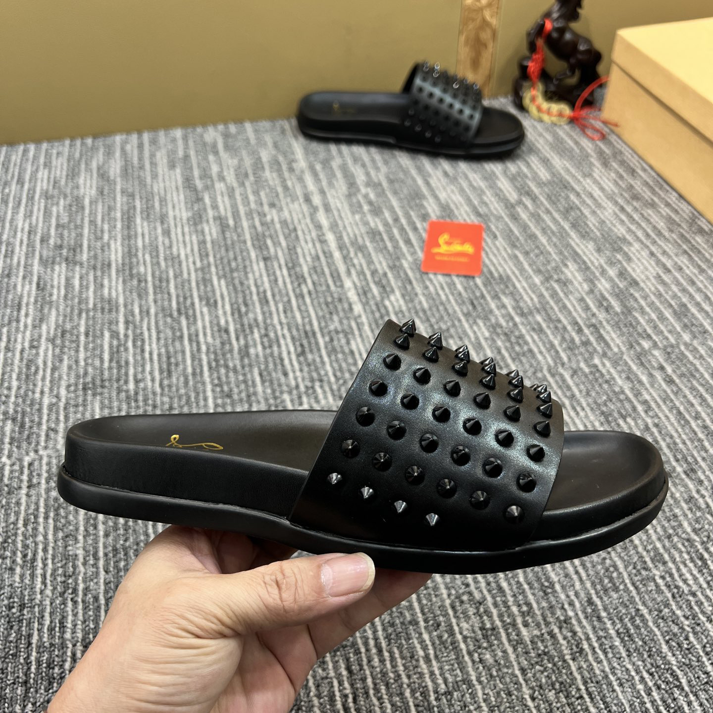 Christian Louboutin  Men Slippers Flats - DesignerGu