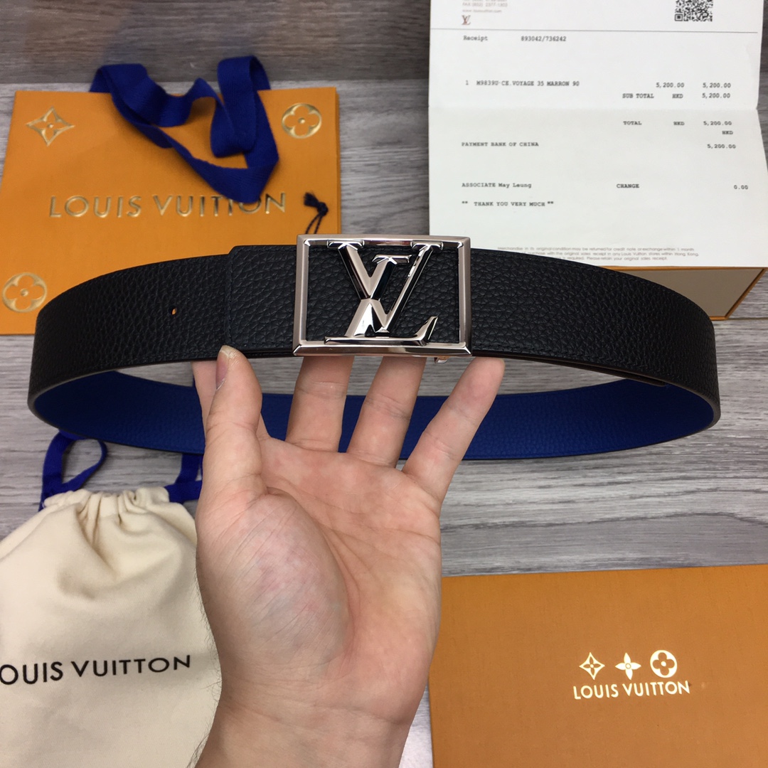 Louis Vuitton Shape 40MM Reversible Belt - DesignerGu