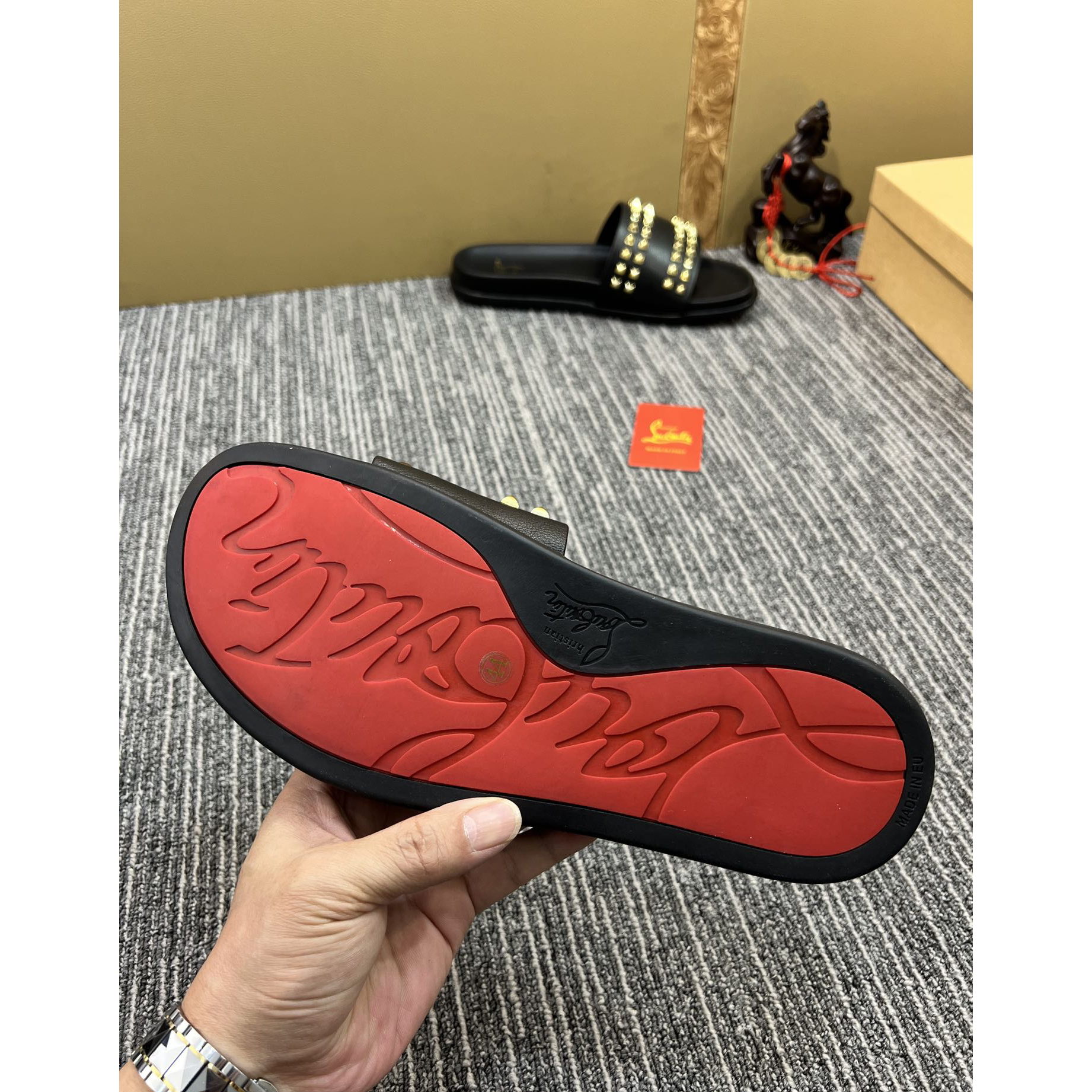 Christian Louboutin  Men Slippers Flats - DesignerGu