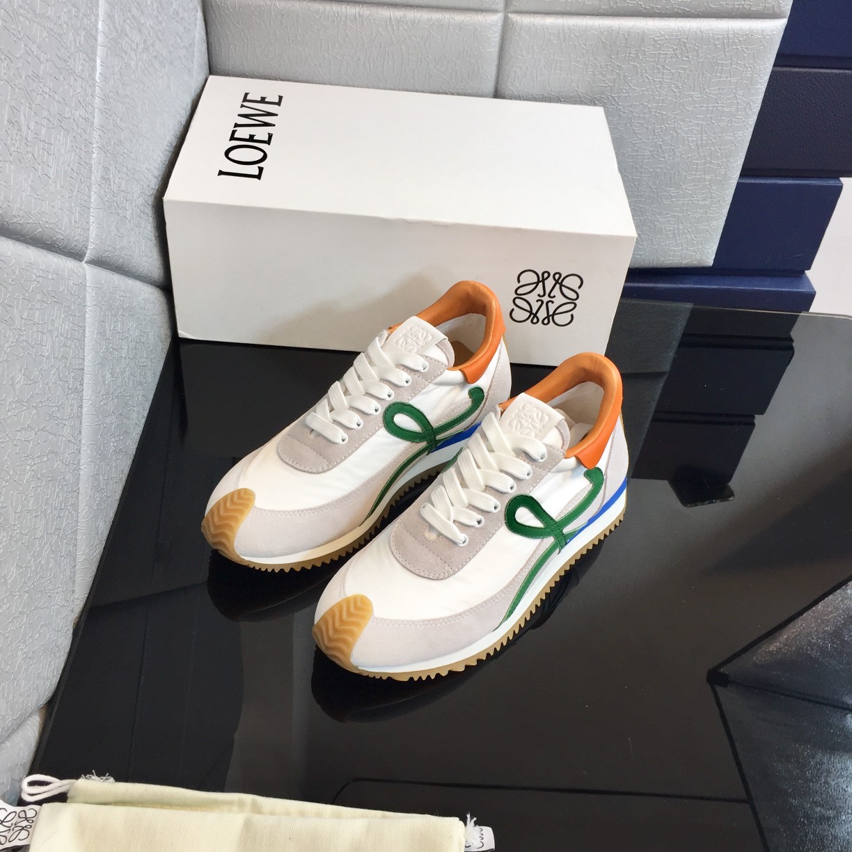 Loewe Flow Runner In Calfskin - DesignerGu