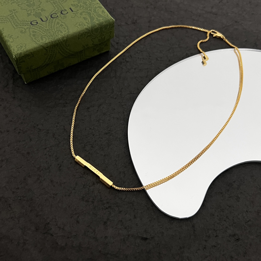 Gucci Link To Love Necklace With Diamonds - DesignerGu