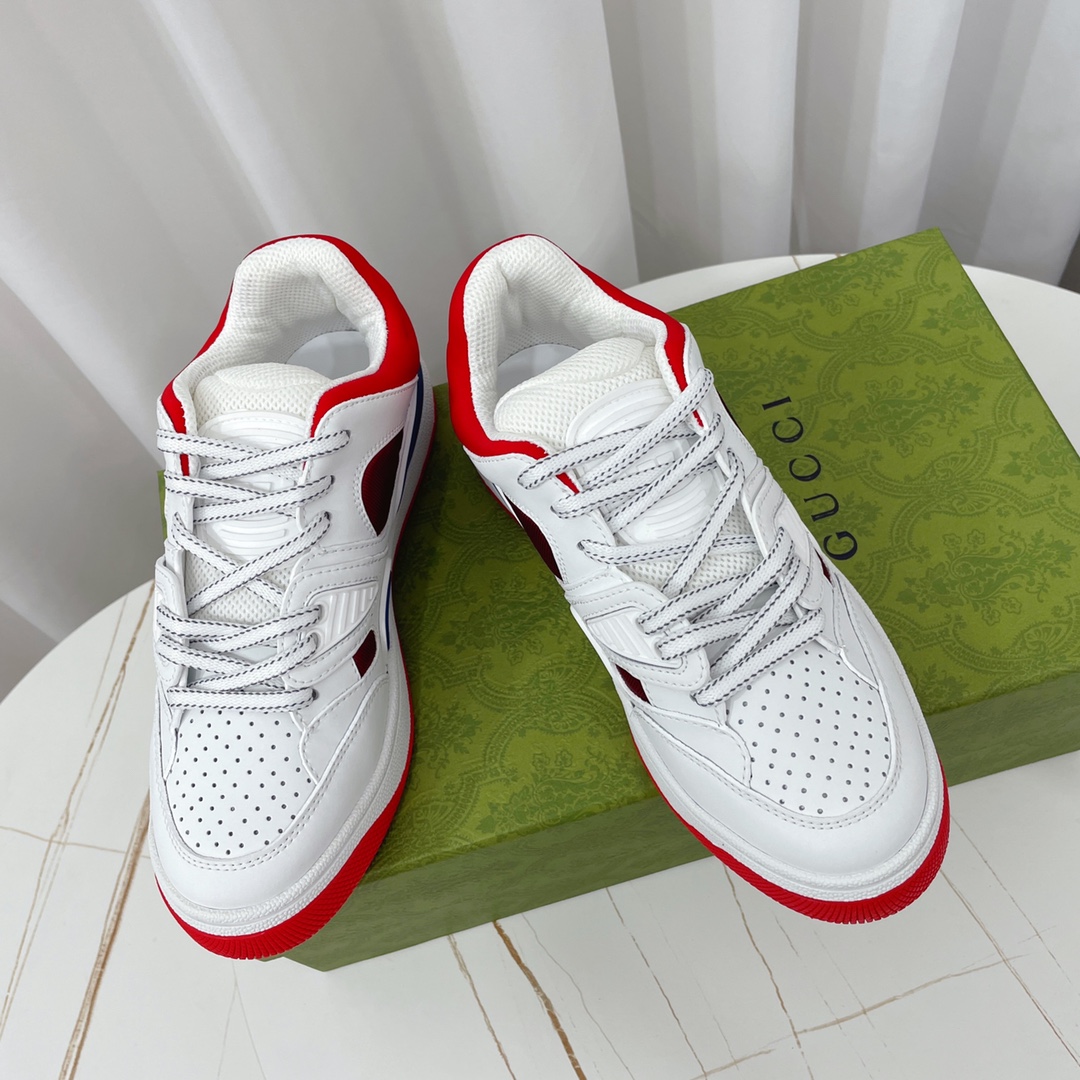 Gucci  Basket Sneaker With Lnterlocking G  - DesignerGu