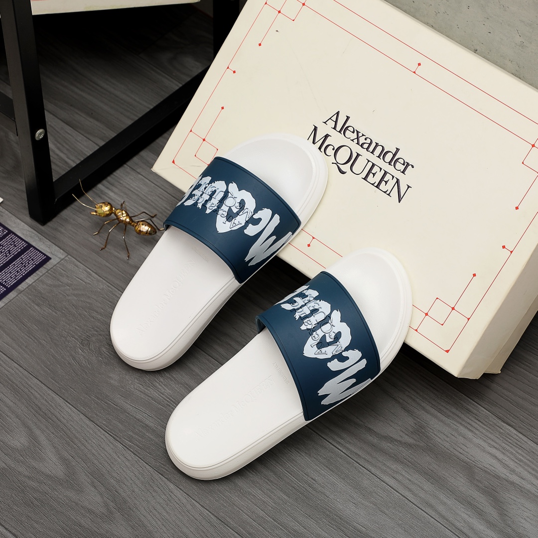 Alexander Mqueen Logo Slipper - DesignerGu